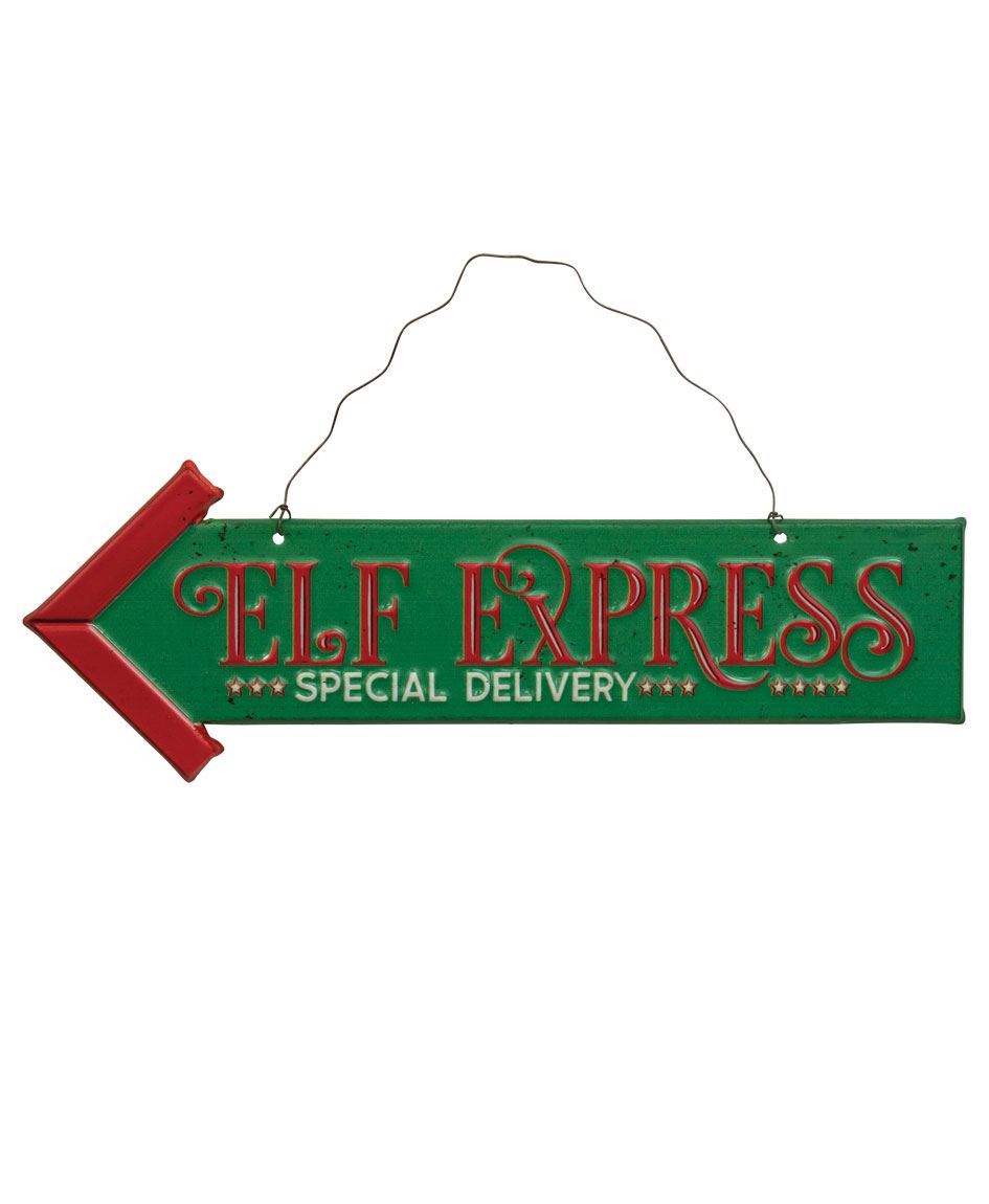 Elf Express Festive Direction Wall Art