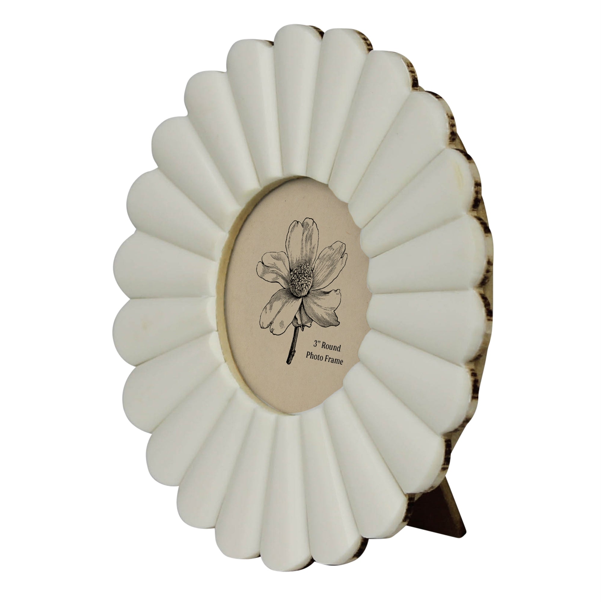 Scalloped Round Frame - 3”