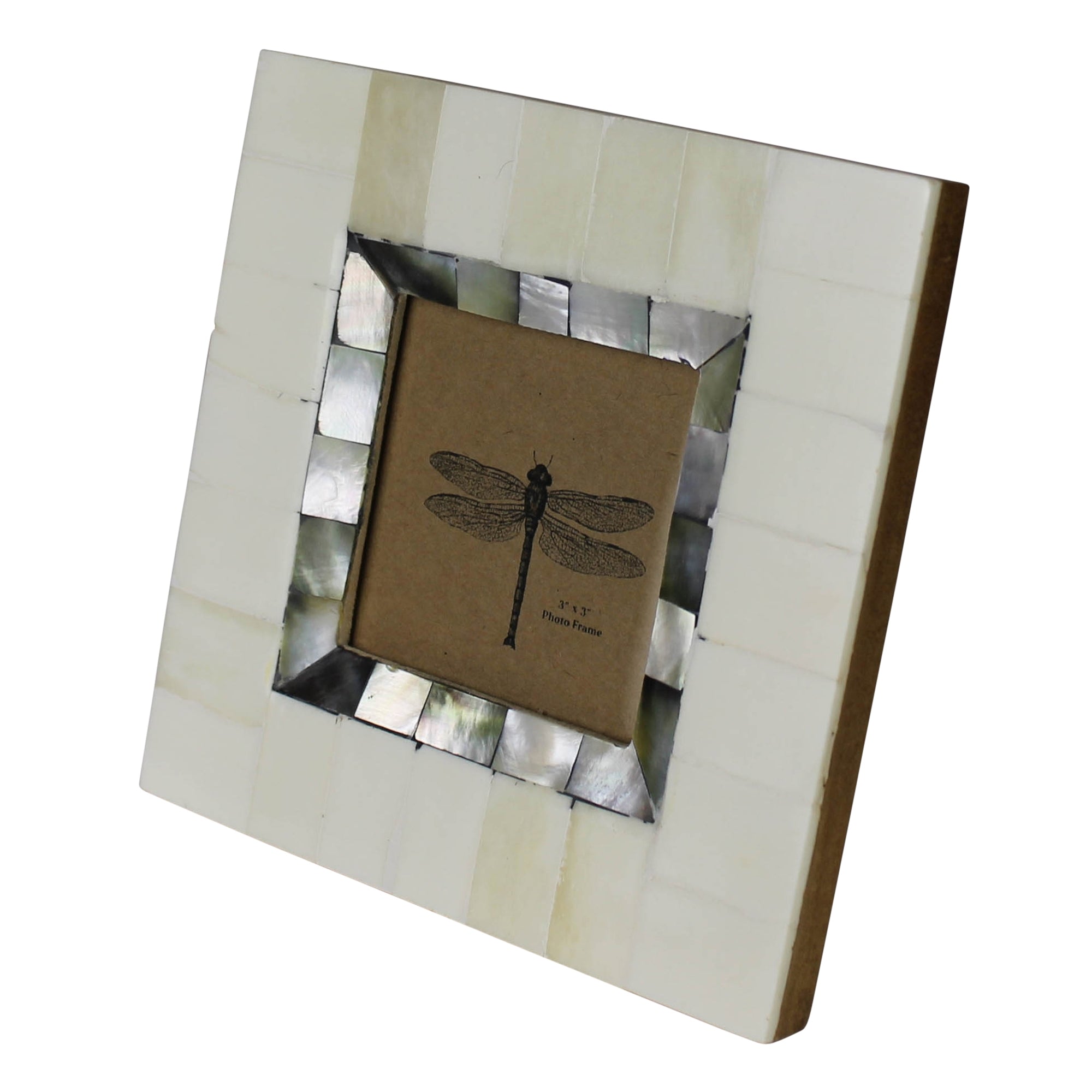 Bone & Mother of Pearl Frame - 3x3