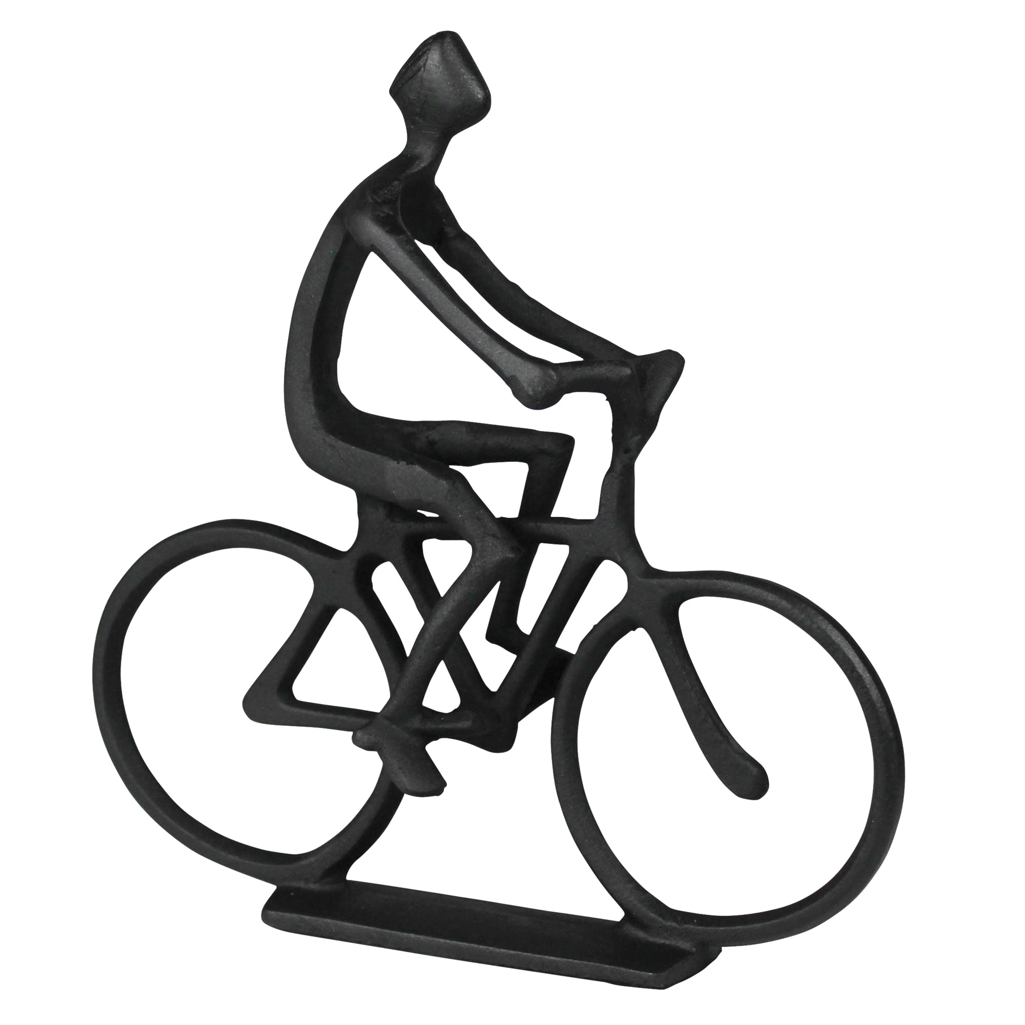 Man on Bicycle, Black