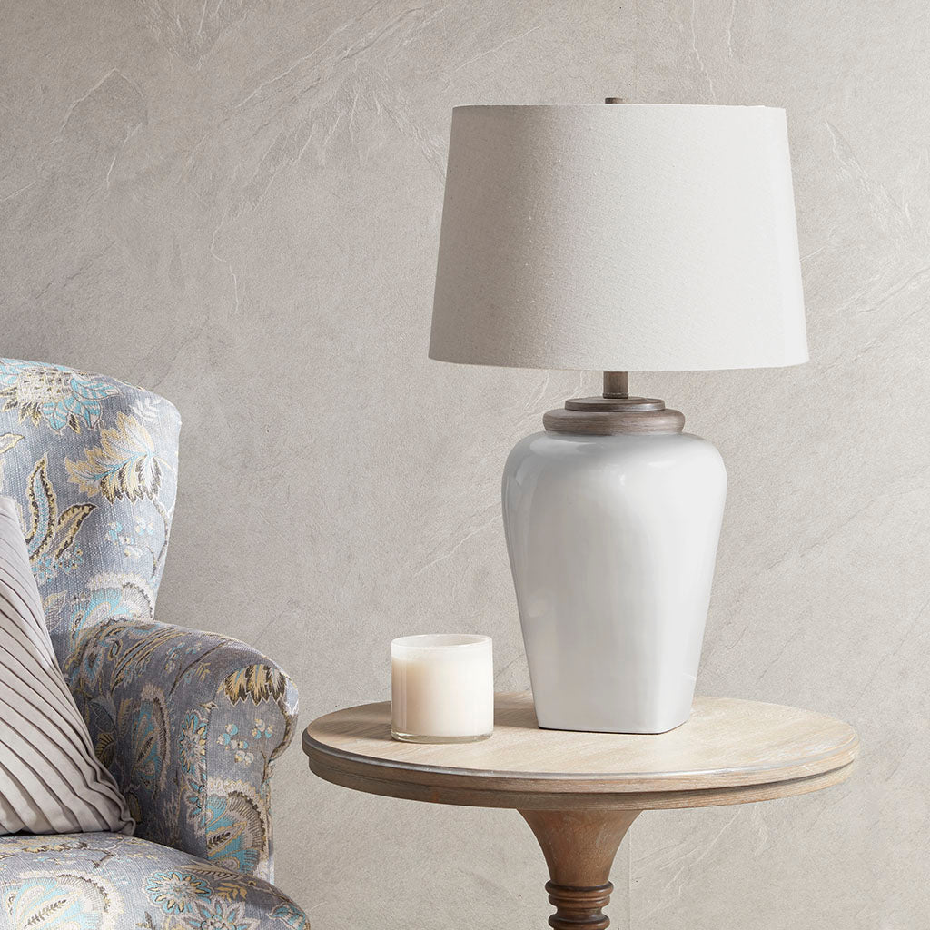 Jemma Black Faceted Table Lamp 24.25"H