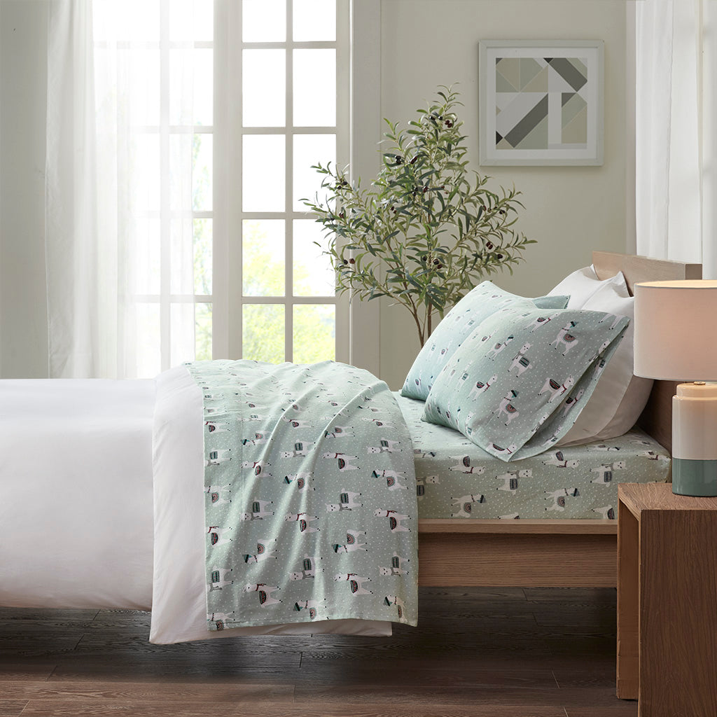 Cozy Flannel Printed Sheet Set