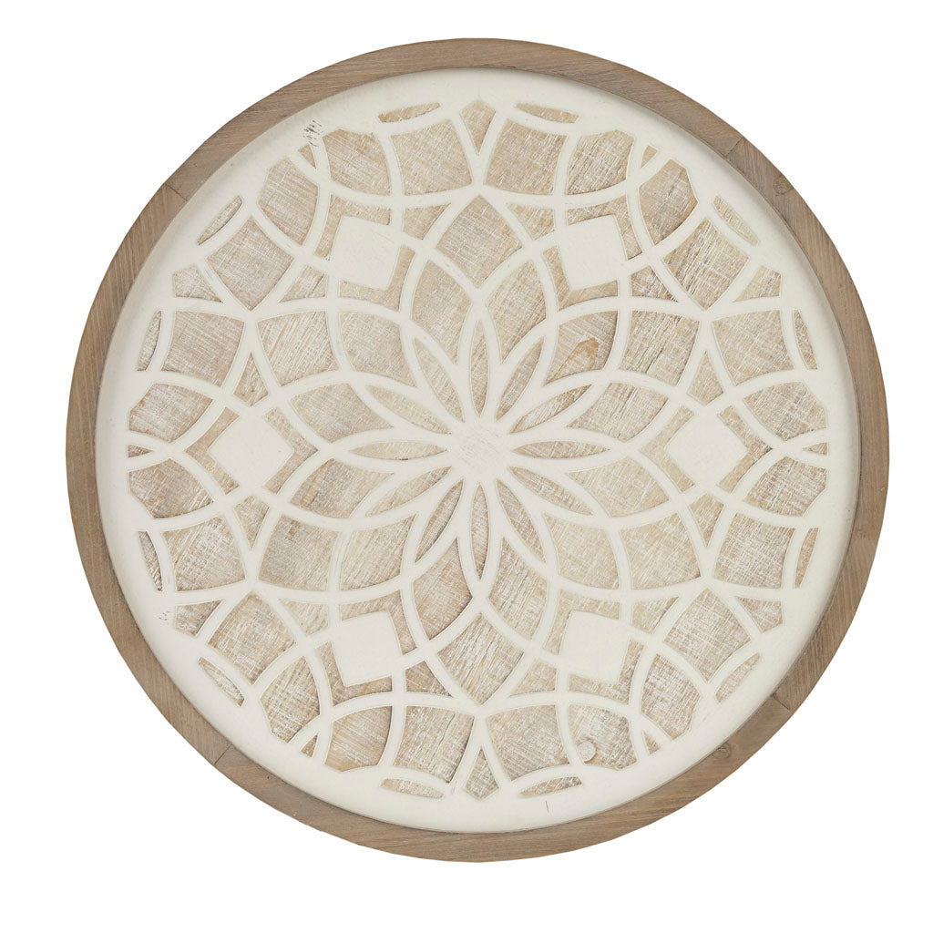 Leah Multi-colored Geometric Metal Discs Wall Decor