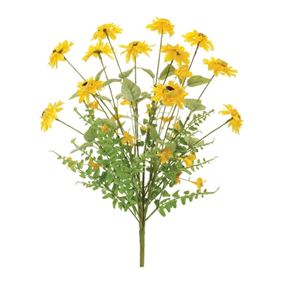Floral Bush 21.5”H Polyester/Plastic