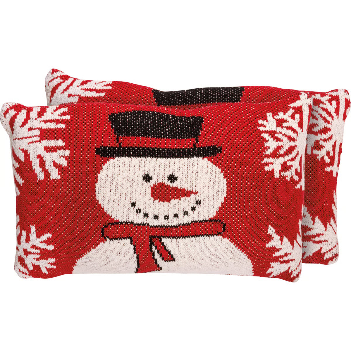 Frosty The Snowman Knit Pillow