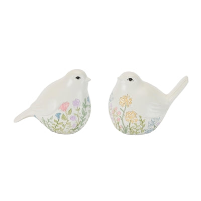 Bird (2 Asst) 3.75"H, 4"H Resin