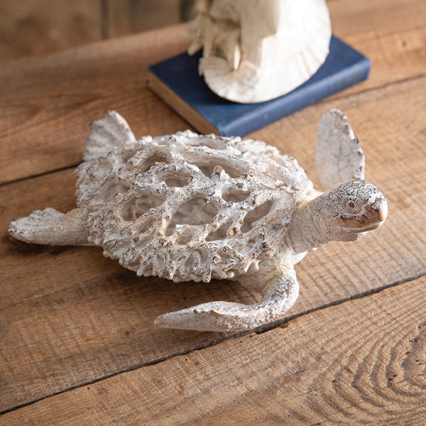 White Coral Sea Turtle