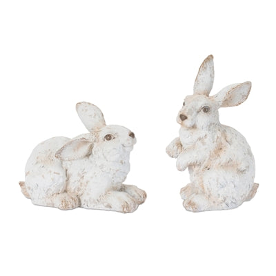Rabbit (2 Asst) 6"H, 9.25"H Resin