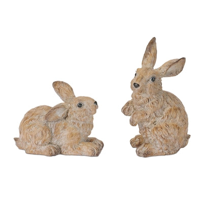 Rabbit (2 Asst) 6"H, 9.25"H Resin