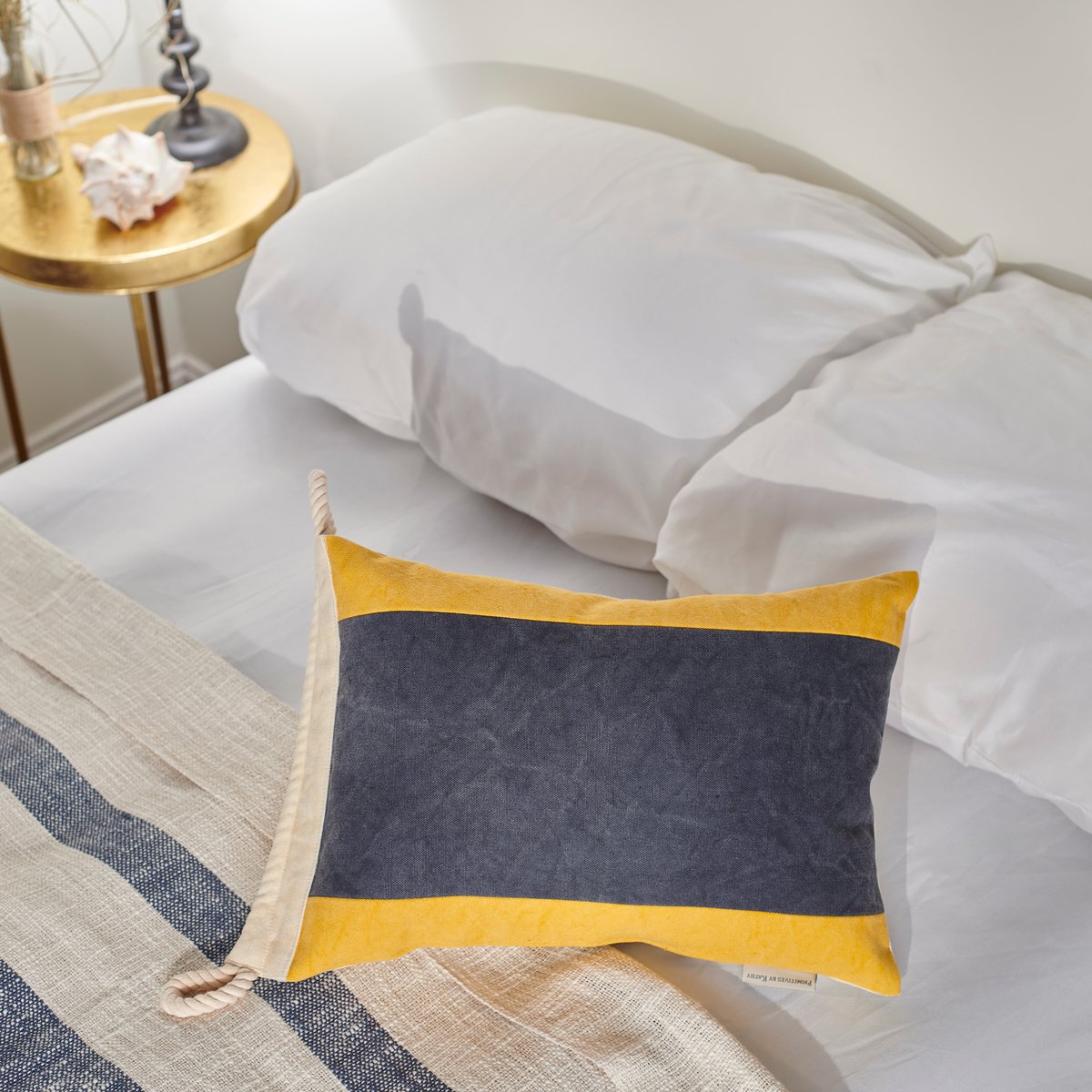 Canvas Nautical Keep Clear Pillow