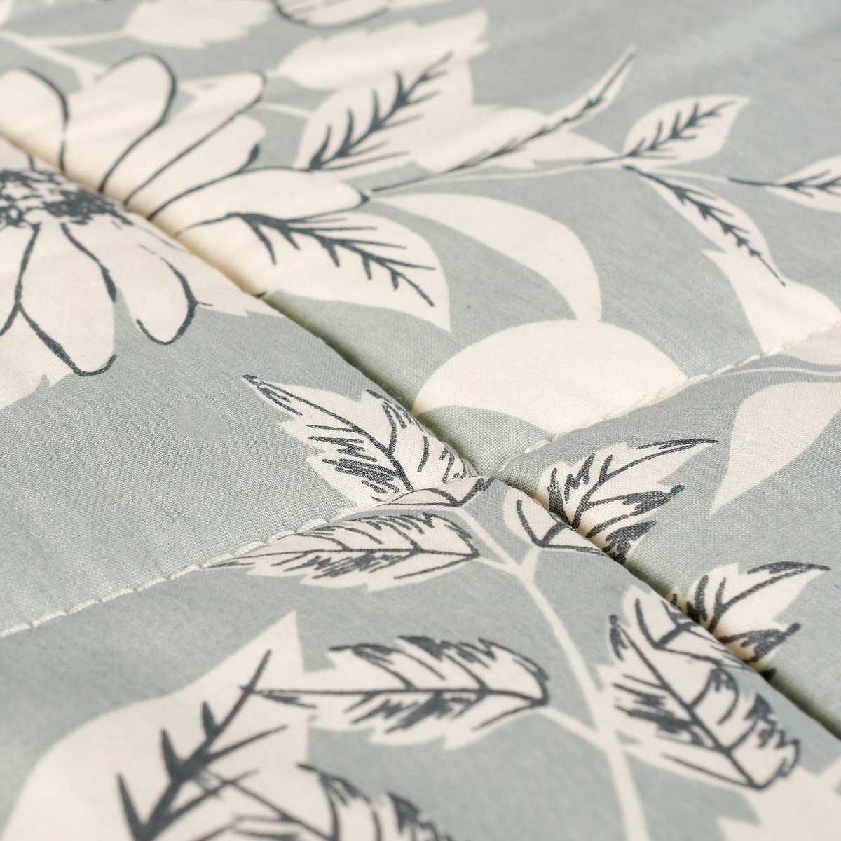 Blue Floral Throw