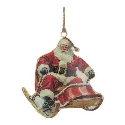 Santa in Sleigh Ornament