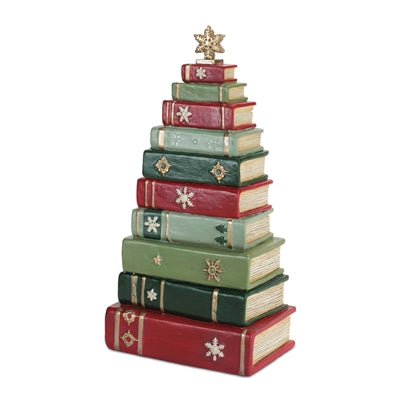 Stacked Book Tree Form