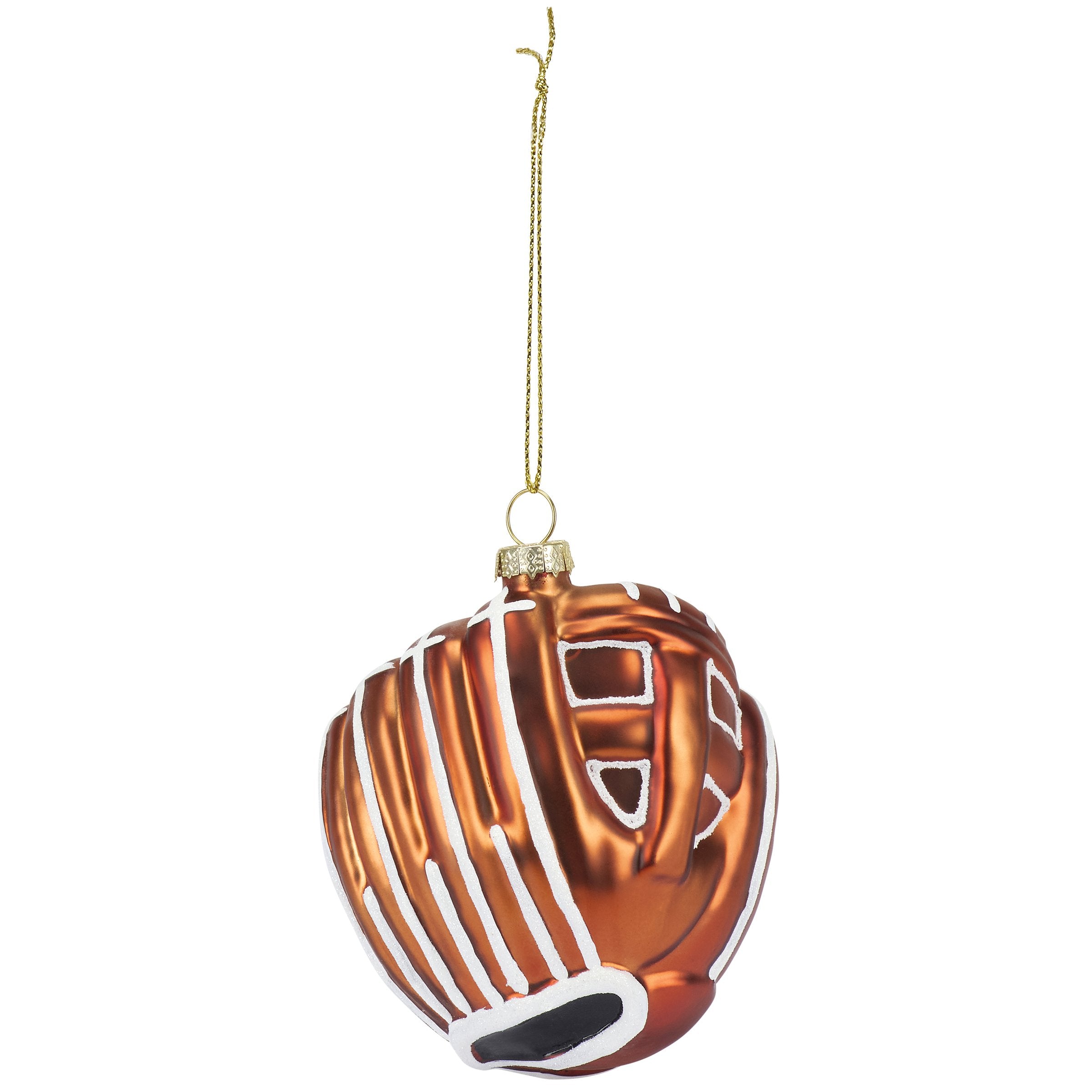 Glass Baseball / Mitt Ornament
