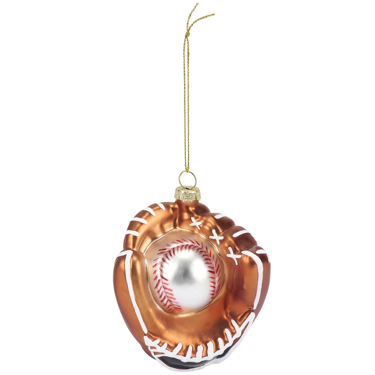 Glass Baseball / Mitt Ornament