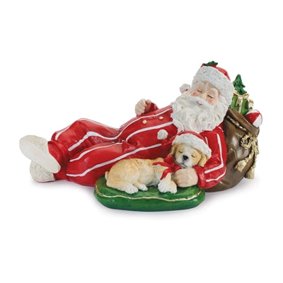 Santa and Dog Napping