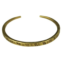 Bracelet, Hammered Brass