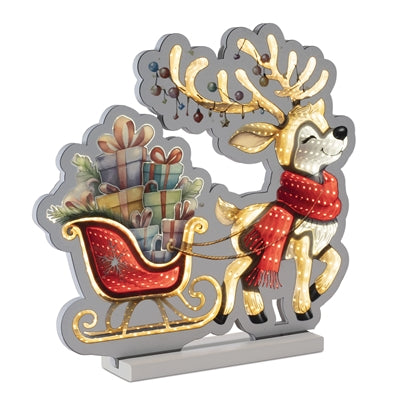 Deer w/Sleigh and Presents EkkoLight