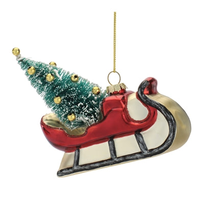 Sleigh w/Tree Ornament