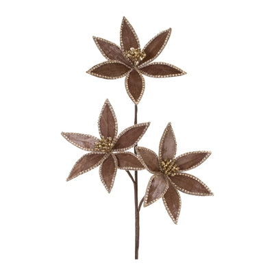 Triple Poinsettia Spray
