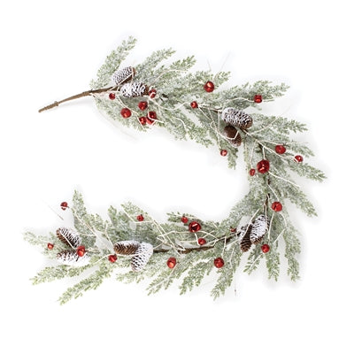 Pine w/Bells Garland