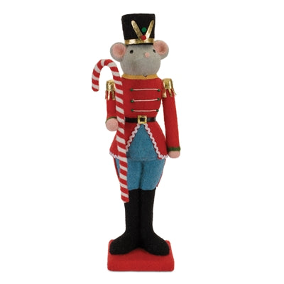 Mouse Soldier w/Candy Cane