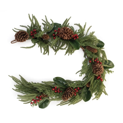 Pine and Magnolia Leaf Garland