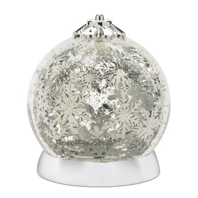 Rotating Snowflake Snow Globe