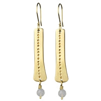 Marin Tab Earring, White Onyx