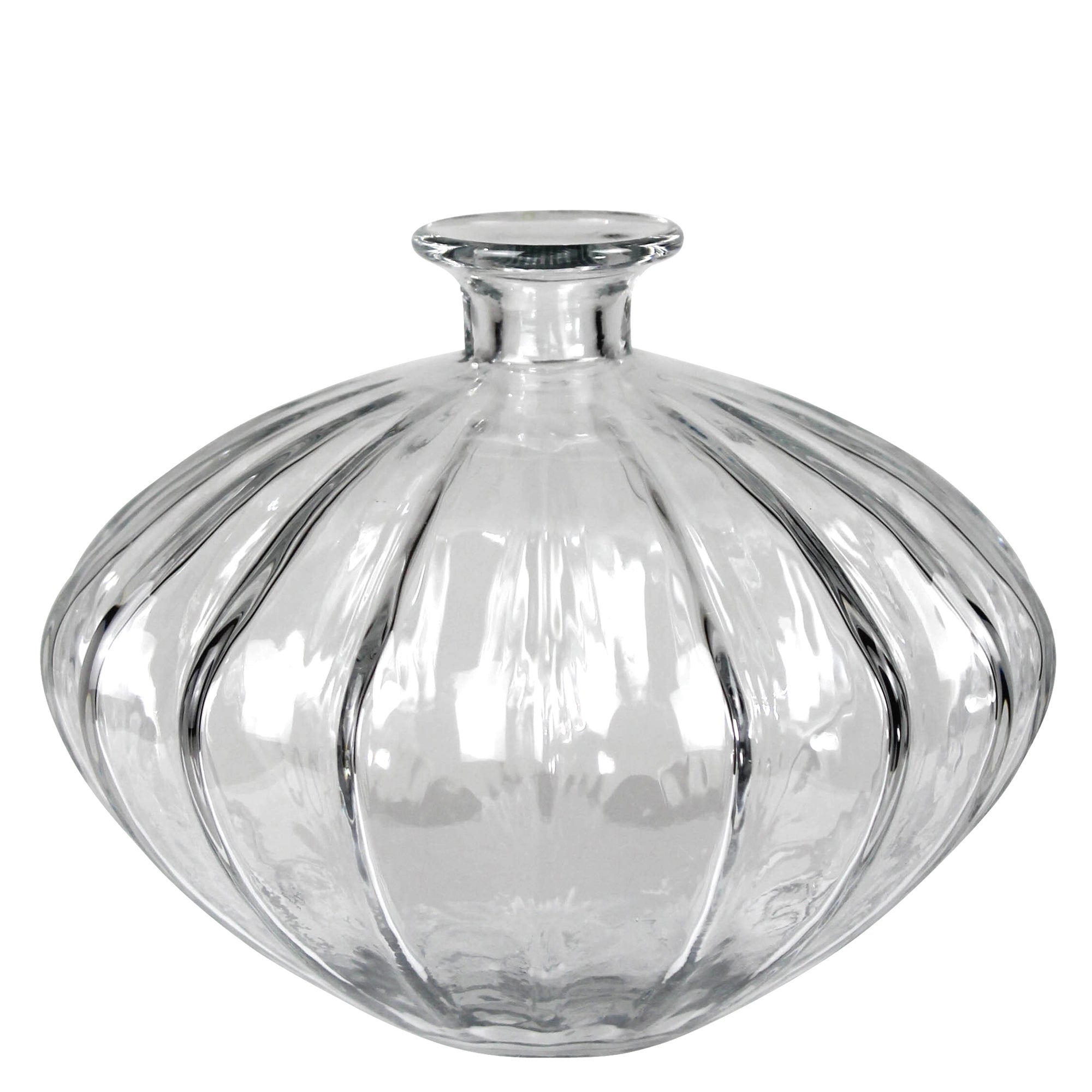 Scalloped Vase, Glass - Wide