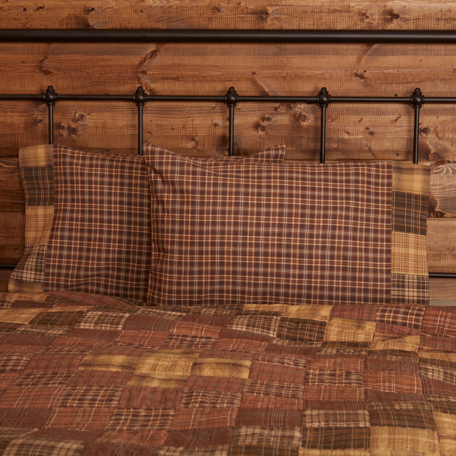 Prescott Standard Pillow Case Block Border Set of 2
