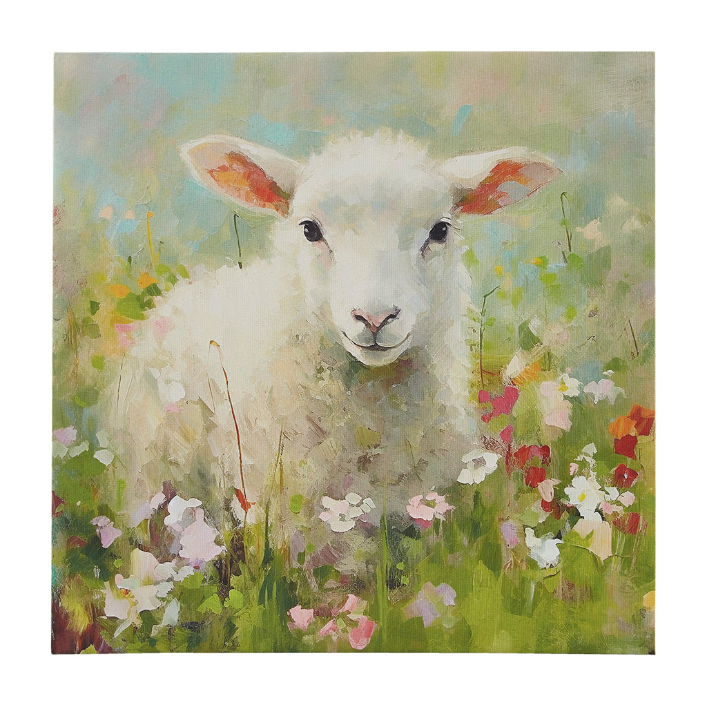 Sunshine Animals Llama Canvas Wall Art
