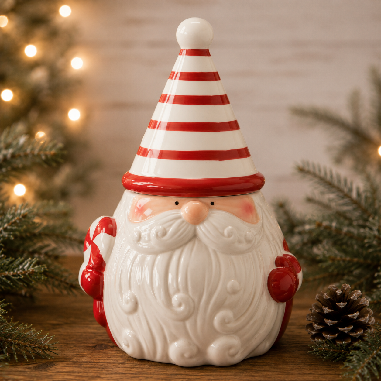 Nordic Santa Cookie Jar