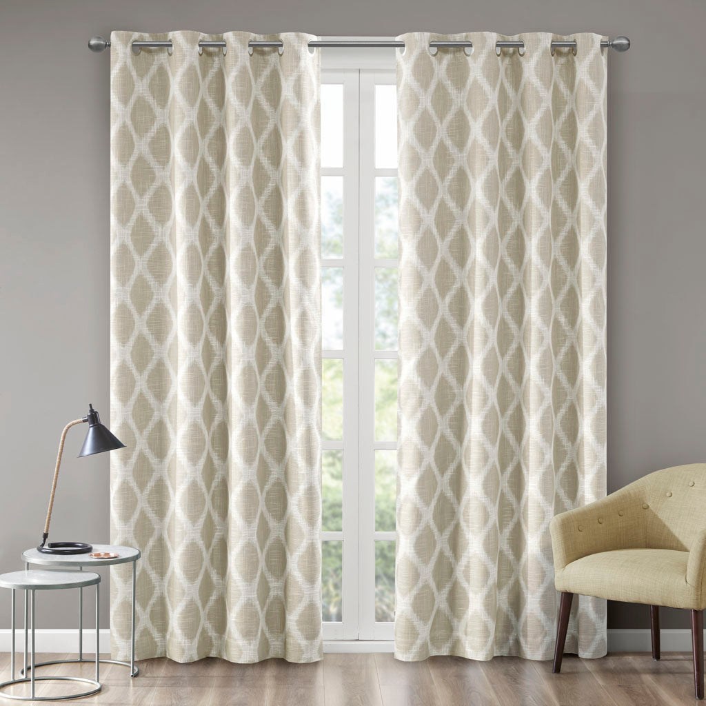 Blakesly Printed Ikat Blackout Curtain Panel