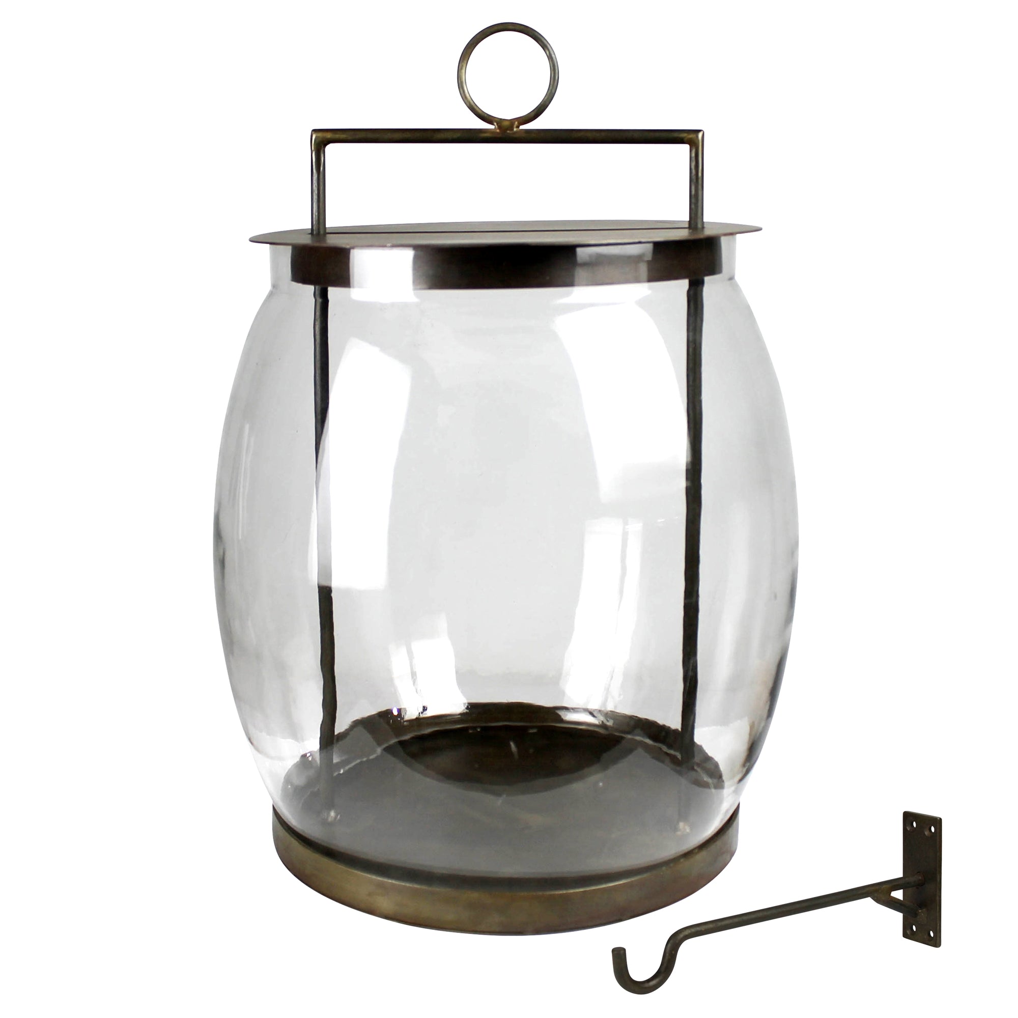 Revere Iron & Glass Lantern with Hook