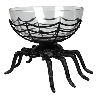 Spider with Glass Bowl, Black