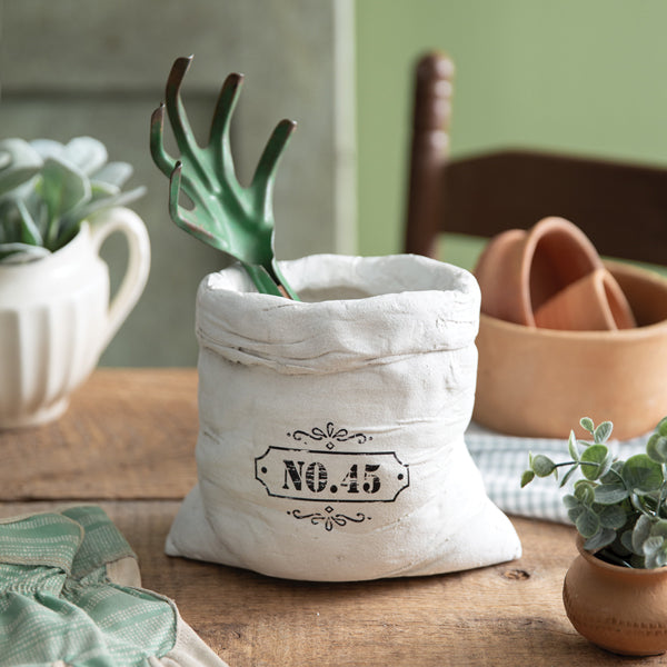 Concrete Flour Sack Planter - NO. 45