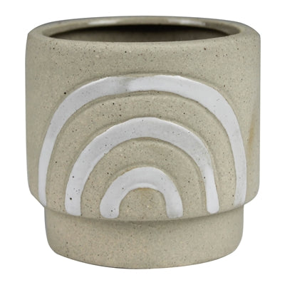Rainbow Pot, Ceramic, Natural - Sm