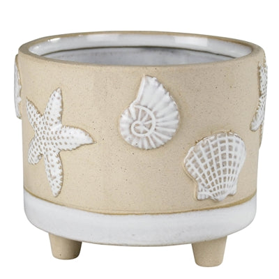 Seashell Cachepot, Ceramic