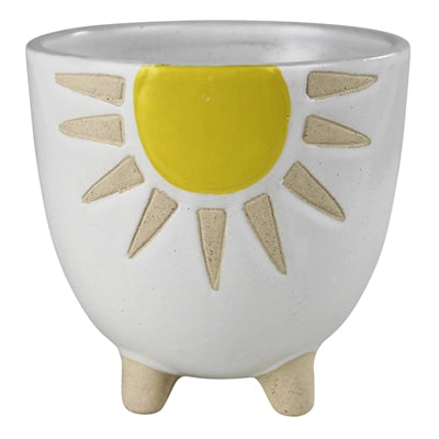 Cachepot with Sun, Ceramic