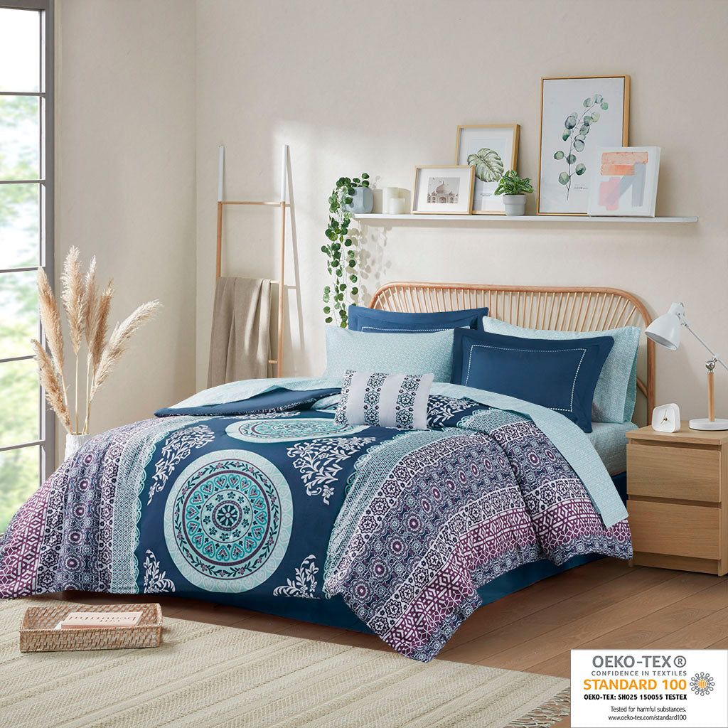Loretta Clip Jacquard Comforter Set