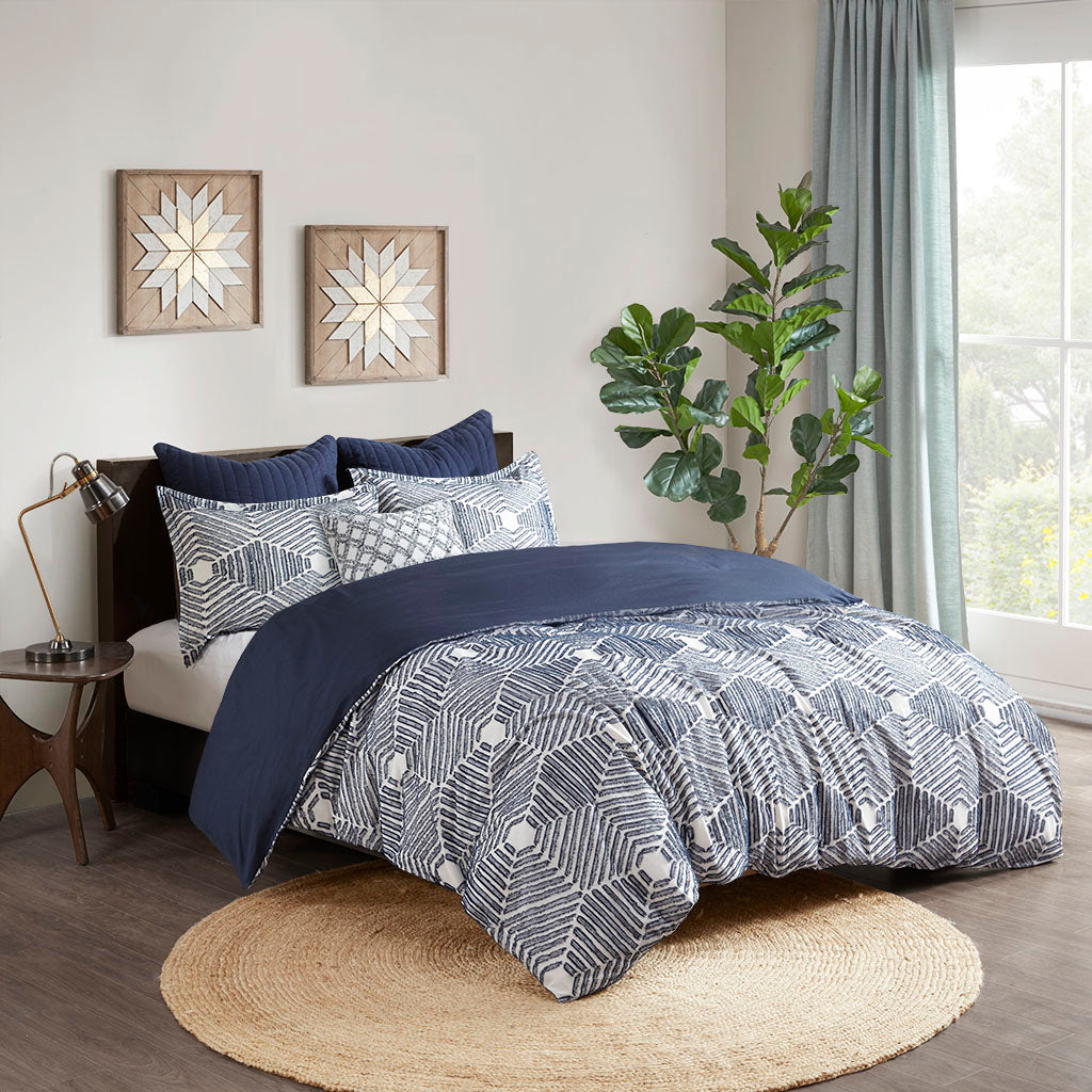 Ellipse Cotton Jacquard Comforter Set