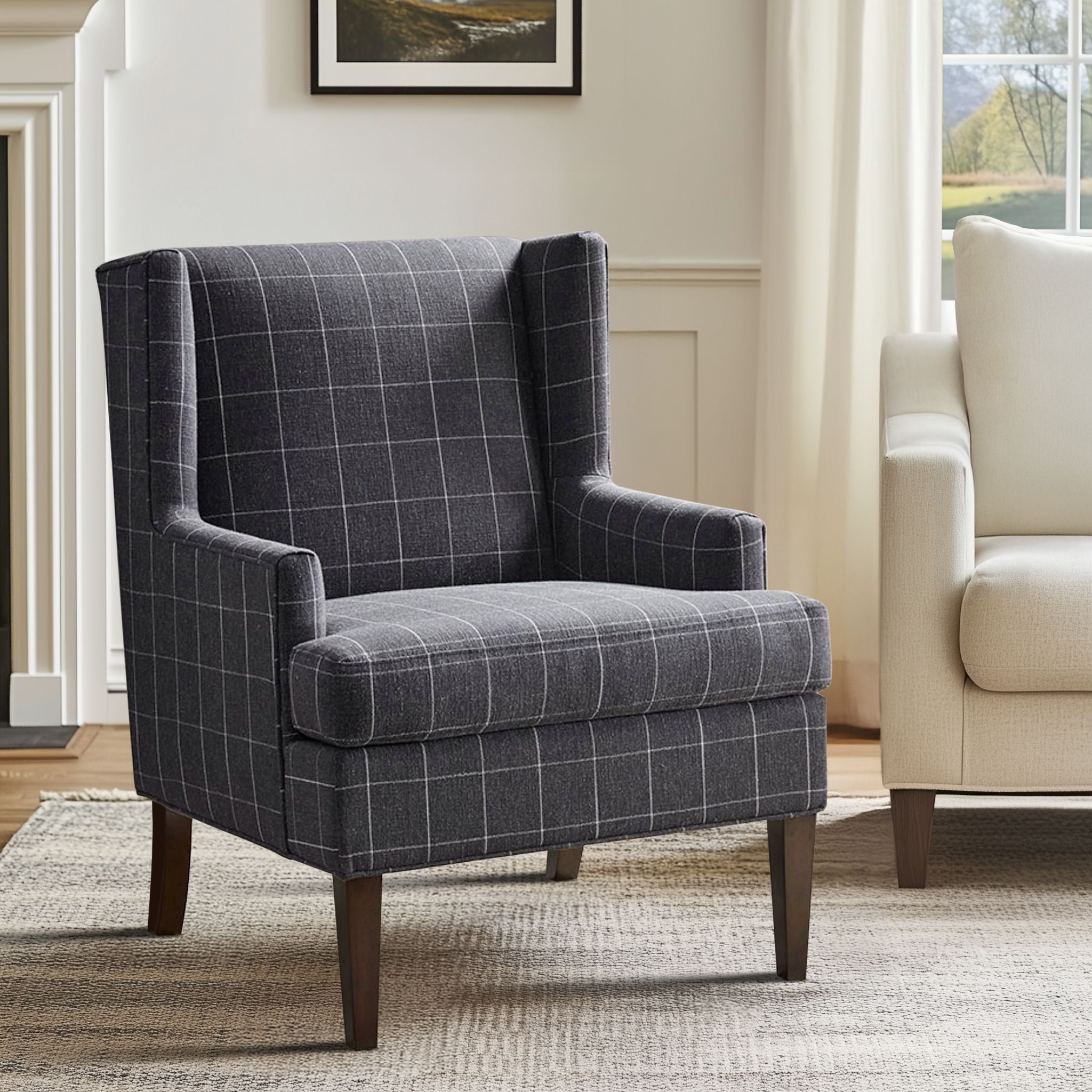 Decker Tufted Accent Arm Chair