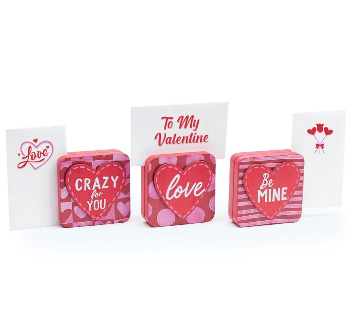 Valentine Photo Holders (S/3)