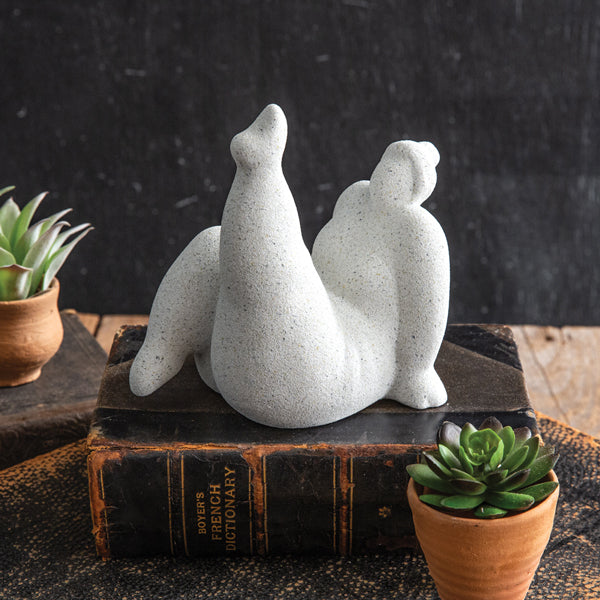 Yoga Lady Statue - One Leg Boat Pose