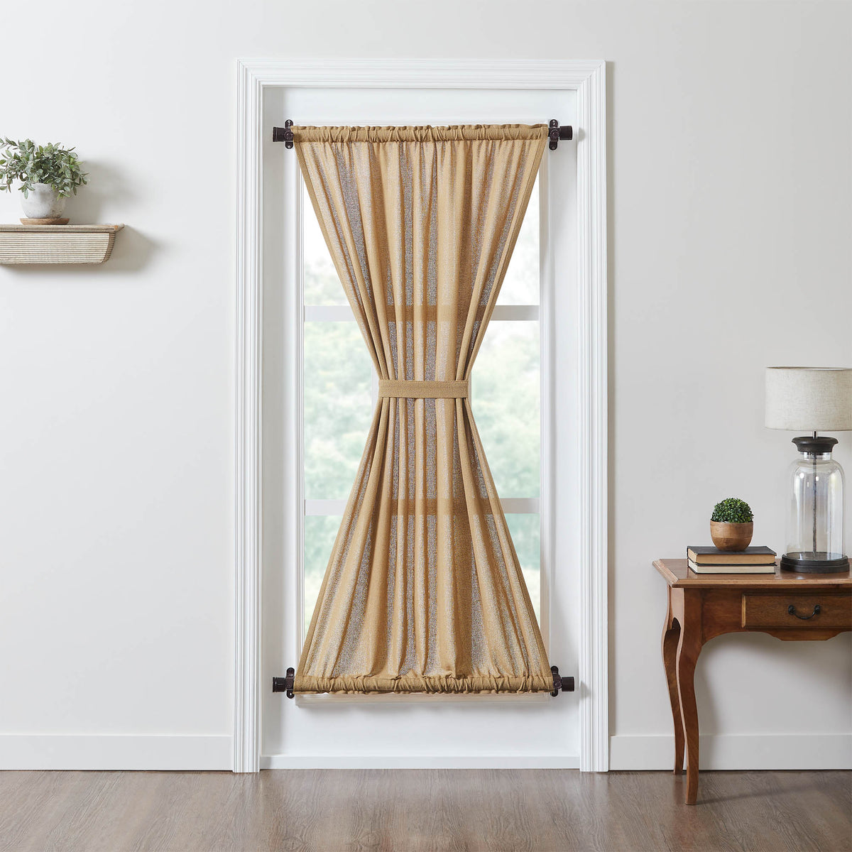 Burlap Natural Door Panel