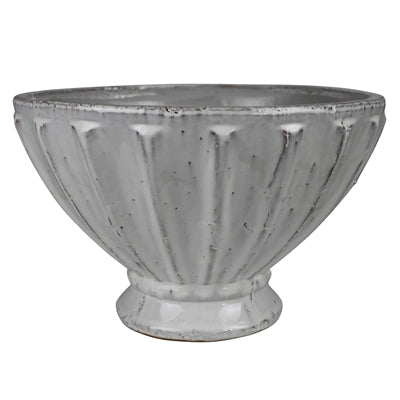 Footed Stoneware Bowl, Ceramic