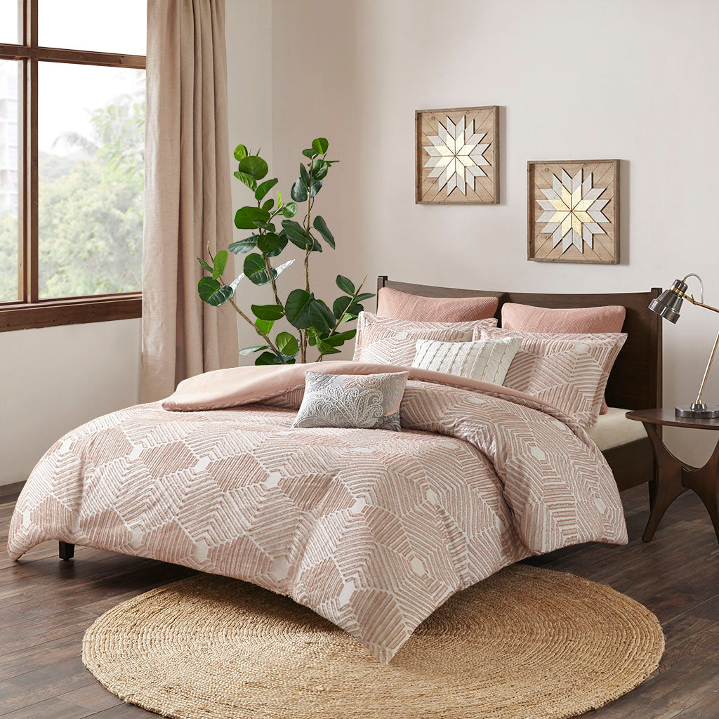 Ellipse Cotton Jacquard Duvet Cover Set