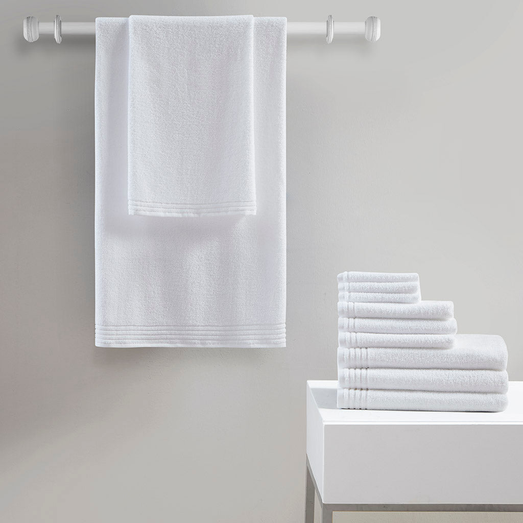 Big Bundle 100% Cotton Quick Dry 12 Piece Bath Towel Set