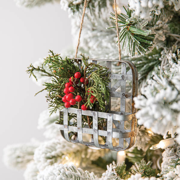 Tobacco Basket Ornament - Min of 4